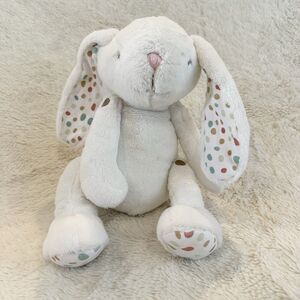 Munequitas White Bunny Rabbit Polka Dot Plush Ears Spot Cherish Friends Lovey